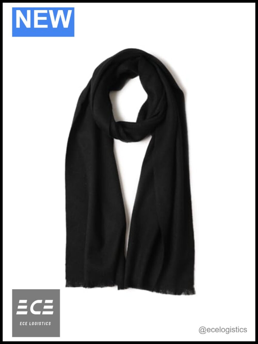 100% Wool Scarf with Tassels Extra Warm Winter Scarves Gift Box